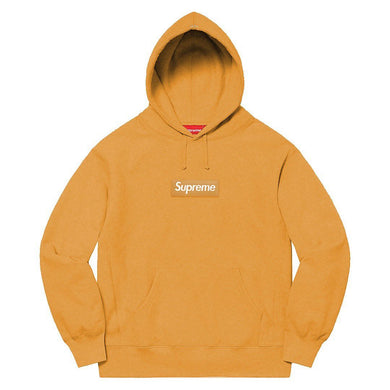 Supreme Box Logo Hooded Sweatshirt Mustard