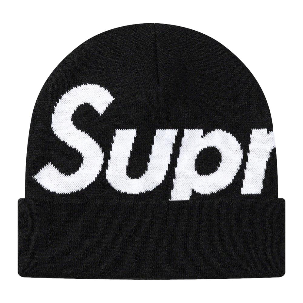 Supreme Big Logo Beanie Black