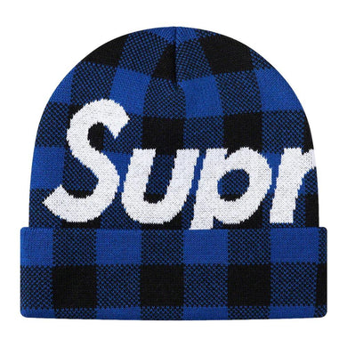 Supreme Big Logo Beanie Blue