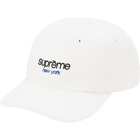 Supreme Classic Logo 6-Panel White