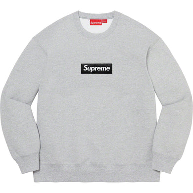 Supreme Box Logo Crewneck Heather Grey