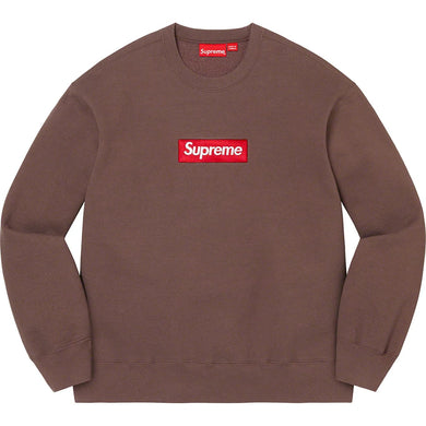 Supreme Box Logo Crewneck Brown