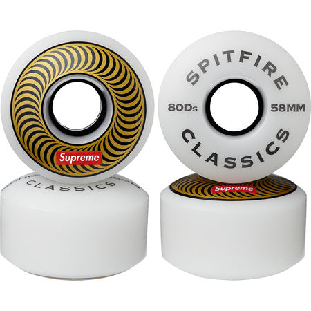 Supreme Spitfire Classic Wheels (Set Of 4) Gold 58mm