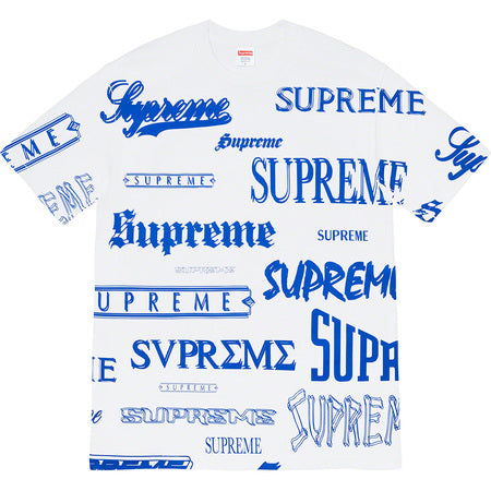 Supreme Multi Logo Tee White