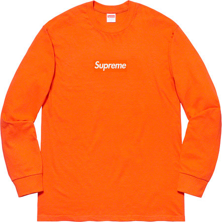 Supreme Box Logo L/S Tee Orange