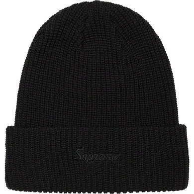 Supreme Loose Gauge Beanie Black