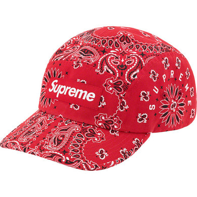 Supreme Bandana Camp Cap Red