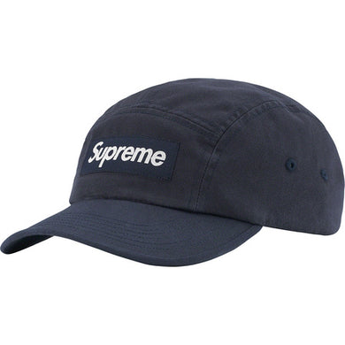 Supreme Washed Chino Twill Camp Cap Navy FW22