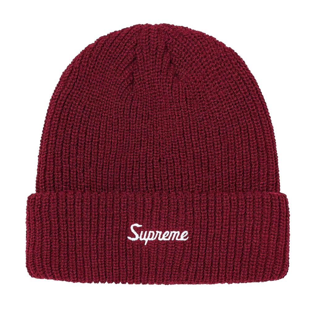 Supreme Loose Gauge Beanie Purple