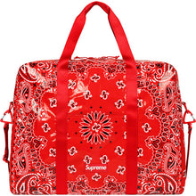 Supreme Bandana Tarp Large Duffle Bag Red
