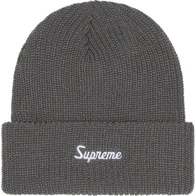 Supreme Loose Gauge Beanie Charcoal