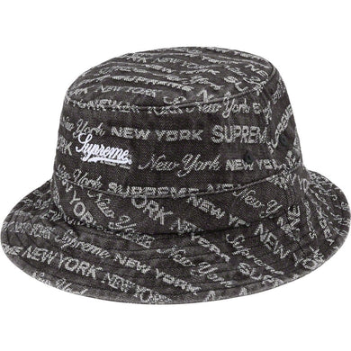 Supreme Multi Type Jacquard Denim Crusher Black