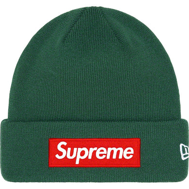 Supreme New Era Box Logo Beanie Dark Pine