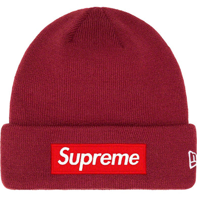 Supreme New Era Box Logo Beanie Cardinal