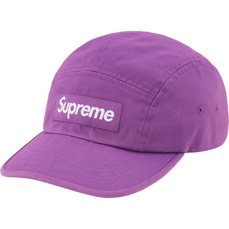 Supreme Washed Chino Camp Cap SS21 Purple