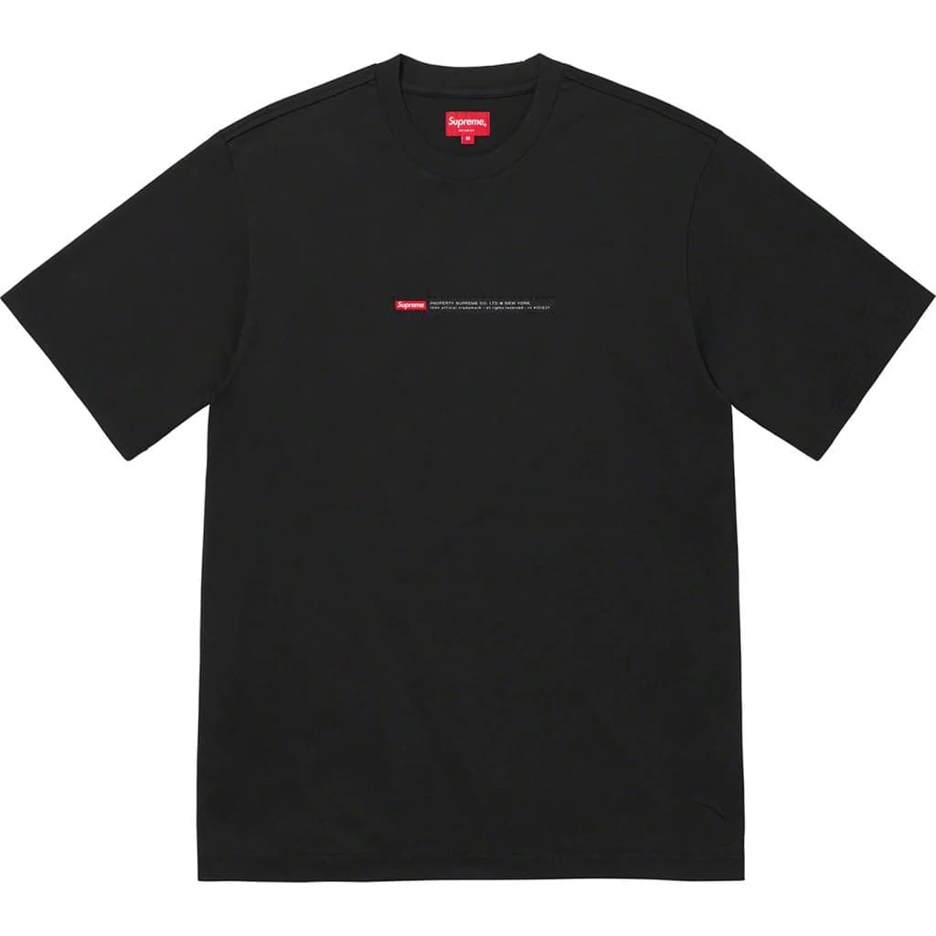 Supreme Property Label S/S Top Black