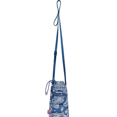 Supreme Puffer Pouch Blue Paisley