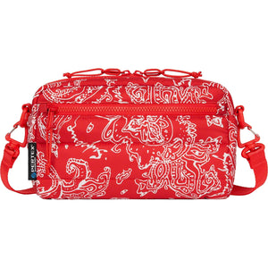 Supreme Puffer Side Bag Red Paisley