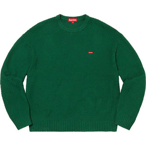 Supreme Textured Small Box Sweater Green