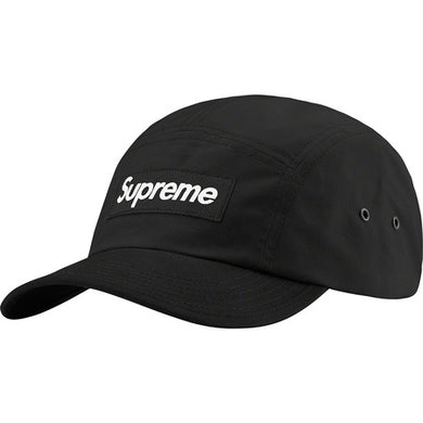 Supreme Waxed Cotton Camp Cap Black