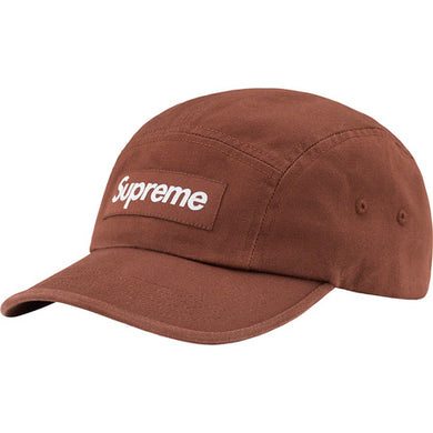 Supreme Washed Chino Twill Camp Cap Brown