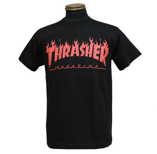 Thrasher Flame Logo S/S Tee Black