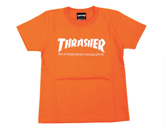 Thrasher Kids Mag Logo S/S Tee Orange/White