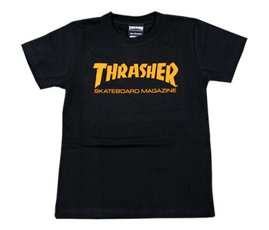 Thrasher Kids Mag Logo S/S Tee Black/Orange
