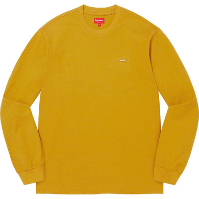 Supreme Small Box L/S Tee Dark Yellow