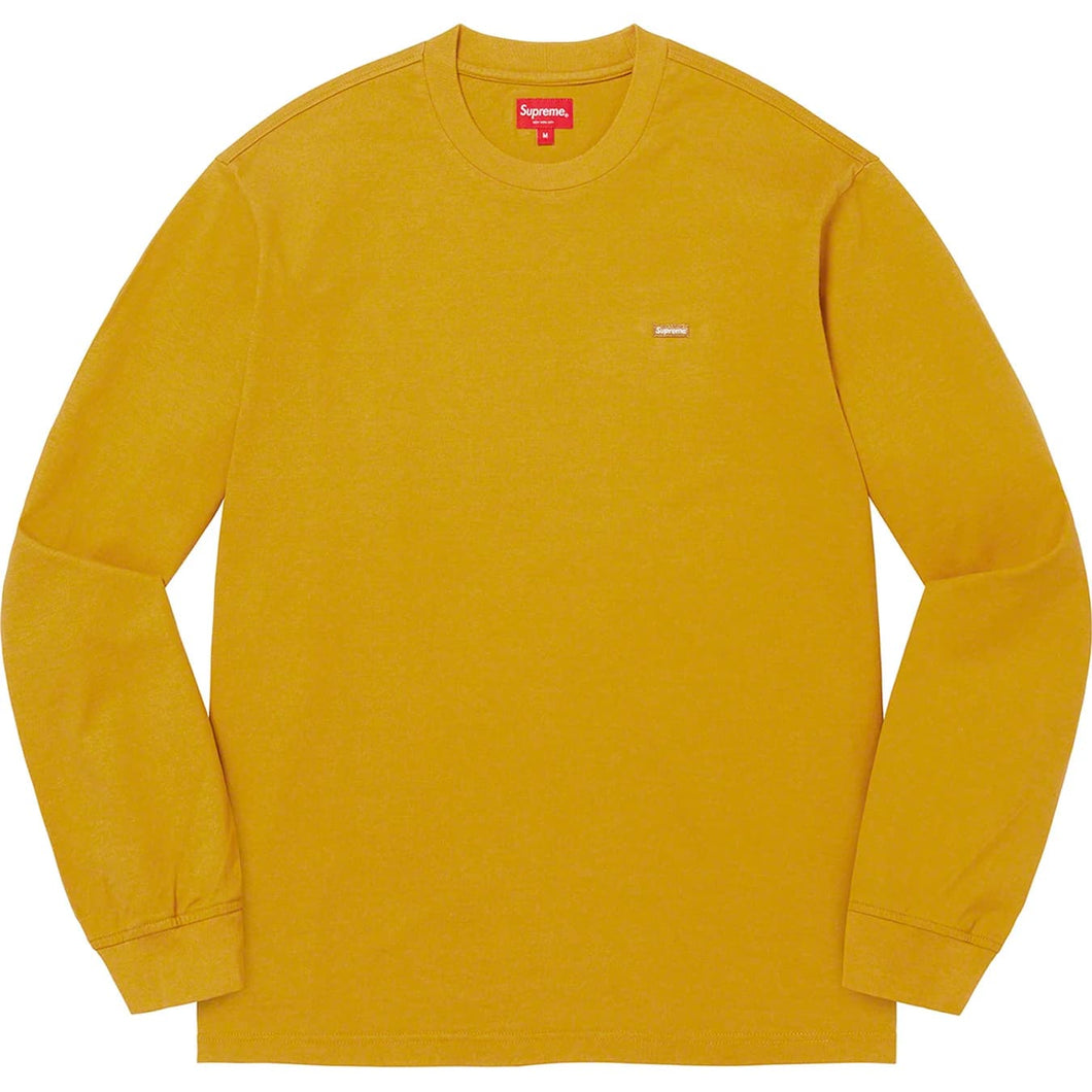 Supreme Small Box L/S Tee Dark Yellow