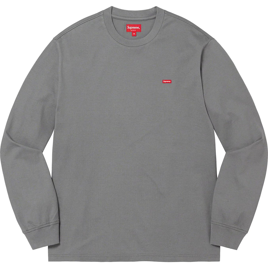 Supreme Small Box L/S Tee Charcoal