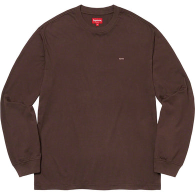 SS23 Supreme Small Box L/S Tee Dark Brown
