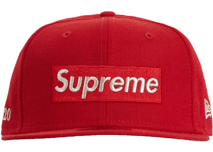 Supreme $1M Metallic Box Logo New Era Red