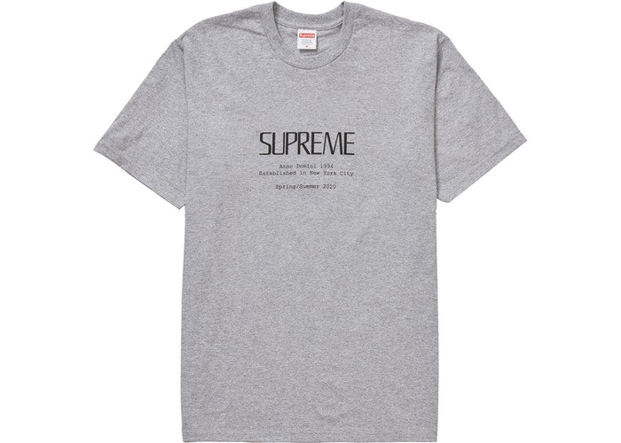 Supreme Anno Domini Tee Grey