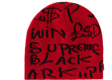 Supreme Black Ark Beanie Red