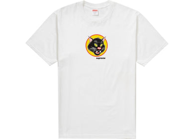 Supreme Black Cat Tee white