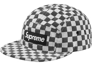 Supreme Checkerboard Camp Cap Black