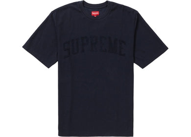 Supreme Chenille Arc Logo S/S Top Navy