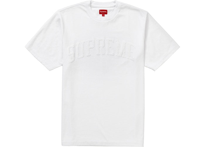 Supreme Chenille Arc Logo S/S Top White