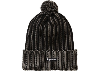 Supreme Contrast Stripe Beanie Black