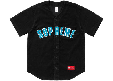 Supreme Corduroy Baseball Jersey Black