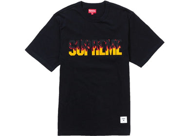 Supreme Flames S/S Top Black