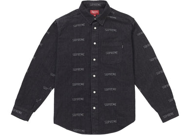 Logo Denim Shirt (Black)