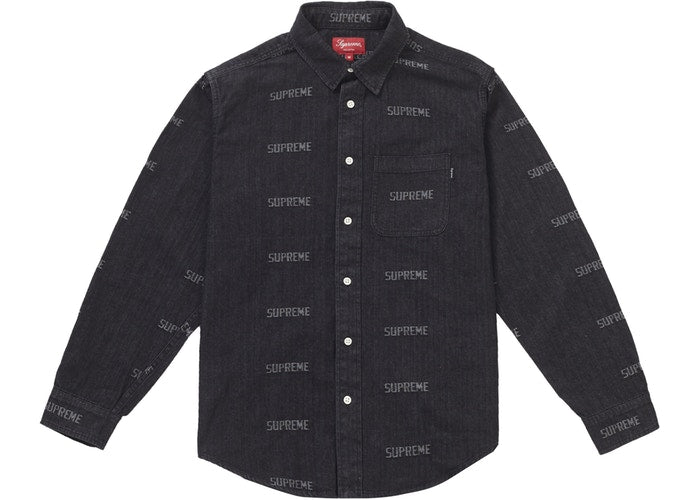 Logo Denim Shirt (Black)