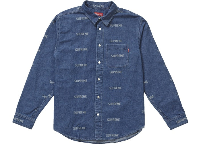 Logo Denim Shirt (Navy)