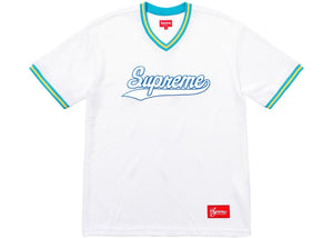 Supreme Mesh Baseball Top White