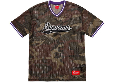 Supreme Mesh Baseball Top Camo