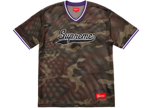 Supreme Mesh Baseball Top Camo