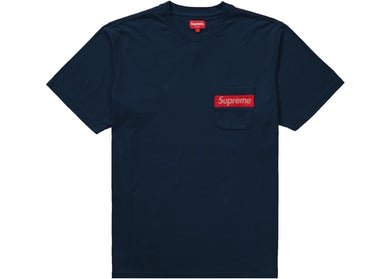 Mesh Stripe Pocket Tee (Navy)