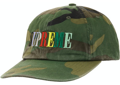 Supreme Multi Color Logo 6-Panel Camo